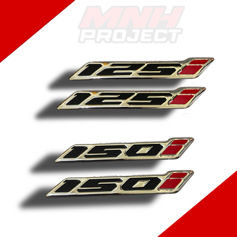 2 PCS EMBLEM 125i 150i STICKER LOGO TIMBUL MOTOR VARIO 125i 150i