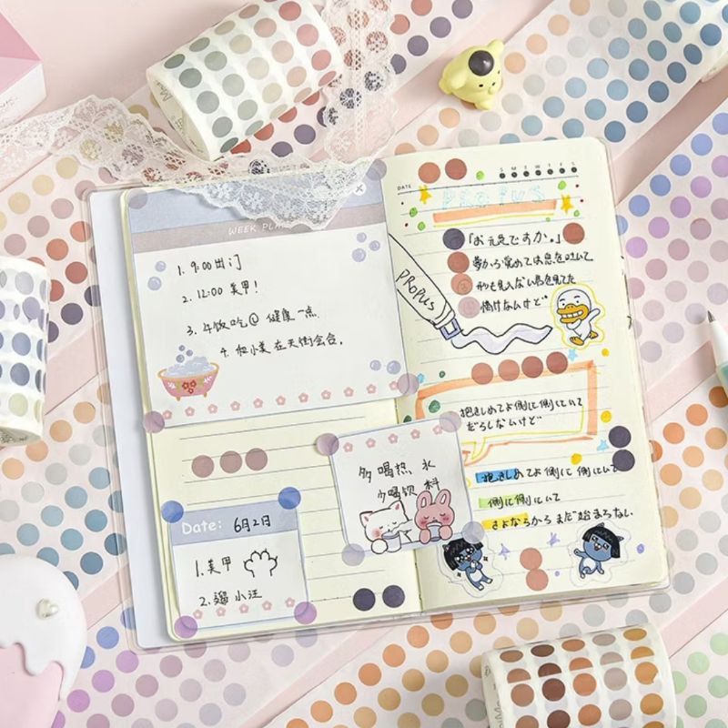 

2pcs/Sticker dot, mini dot sticker for journaling, for decoration ideas, mini sticker dot