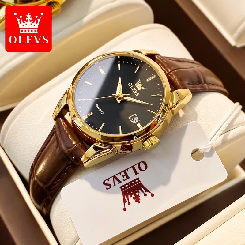 Jam Tangan Wanita Original Anti Air  Dual Time 6898 - OLEVS