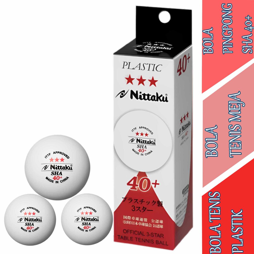 Bola Tenis Plastik - Bola Tenis Meja - Bola Pingpong - Bola 3pcs