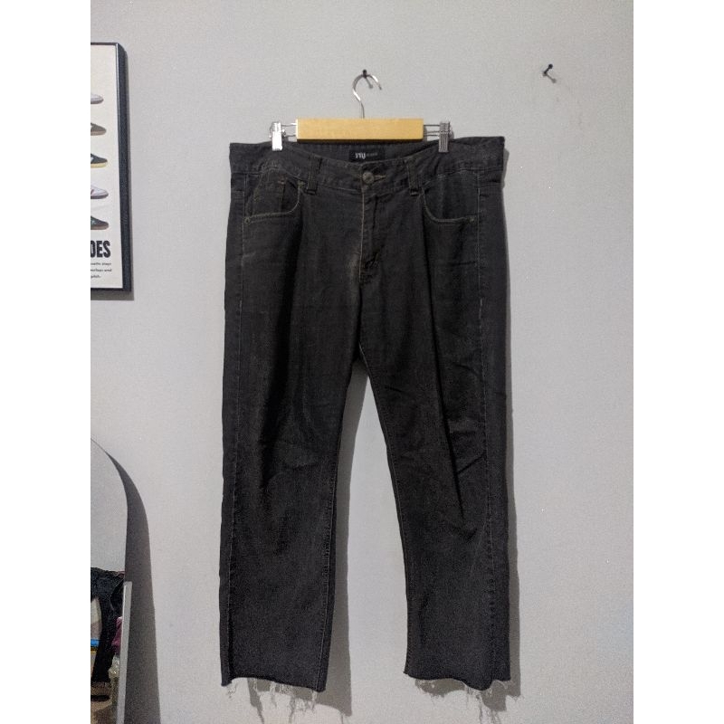 frj black wash jeans second