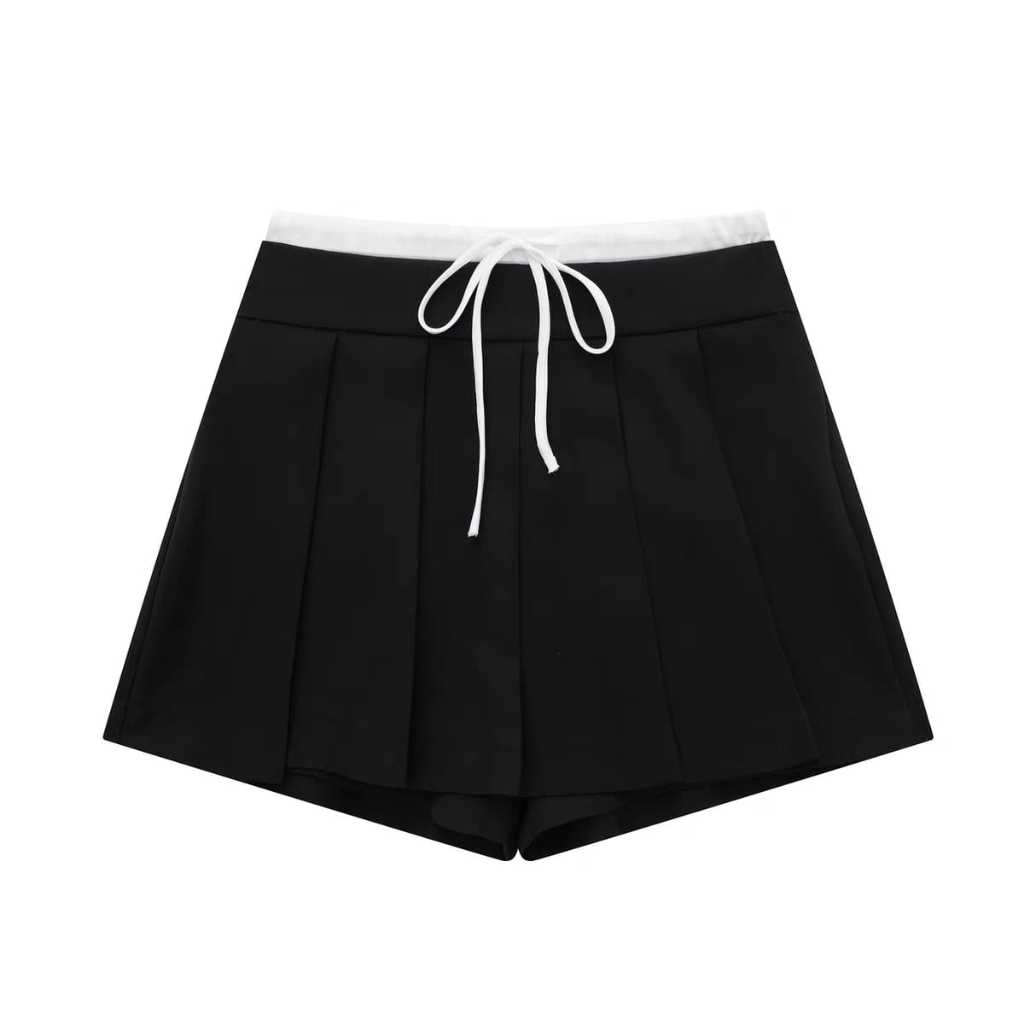 Double Waist Skort Rok Celana