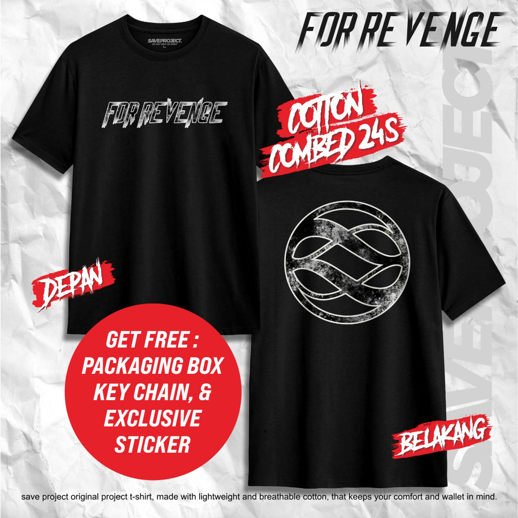 SAVE. Project | T-Shirt For Revenge "NEPTUNE" | Kaos Distro For Revenge | Merchandise | Kaos Distro