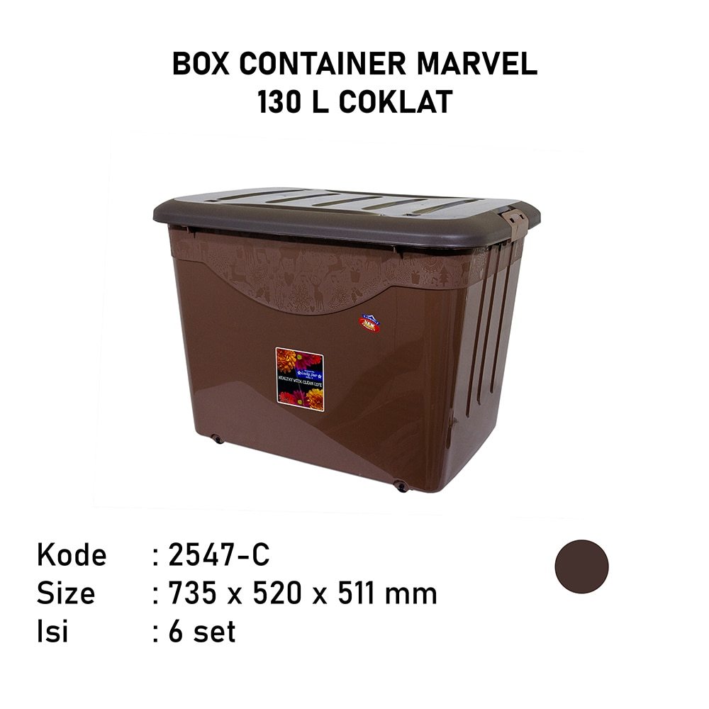 BOX CONTAINER Lucky Star Container Box 130L Coklat 2547-C