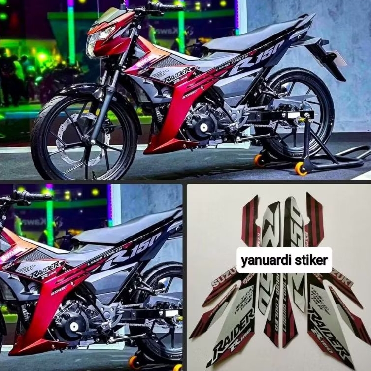 STRIPING STIKER SATRIA FU 150 FI NEW LED INJEKSI RAIDER TAHUN 2022 FU FI R150