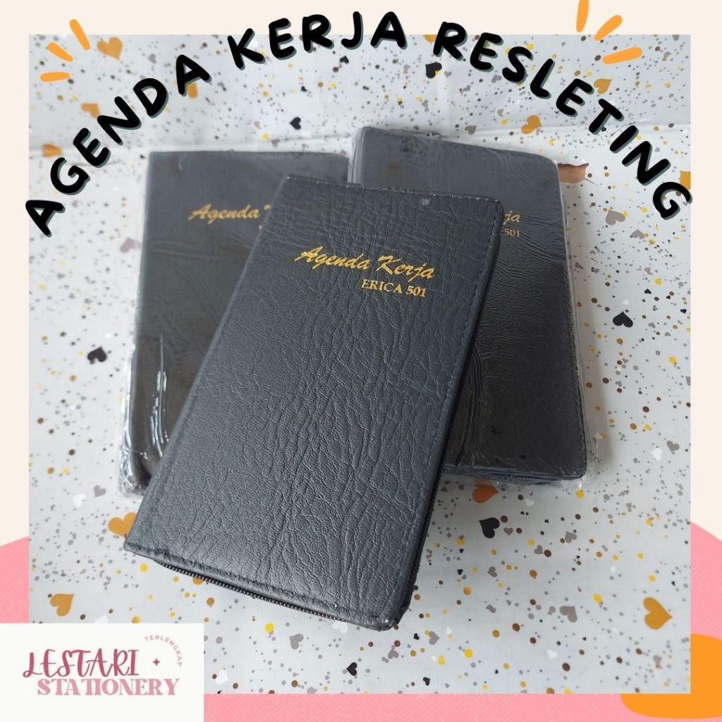 

Buku Agenda Kerja Erica 501 | Buku catatan Kerja | Agenda kerja Resleting | Lestari Stationery