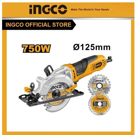 MESIN BELAH SERBAGUNA CIRCULAR SAW 5 INCH 750 WATT INGCO MFS1251