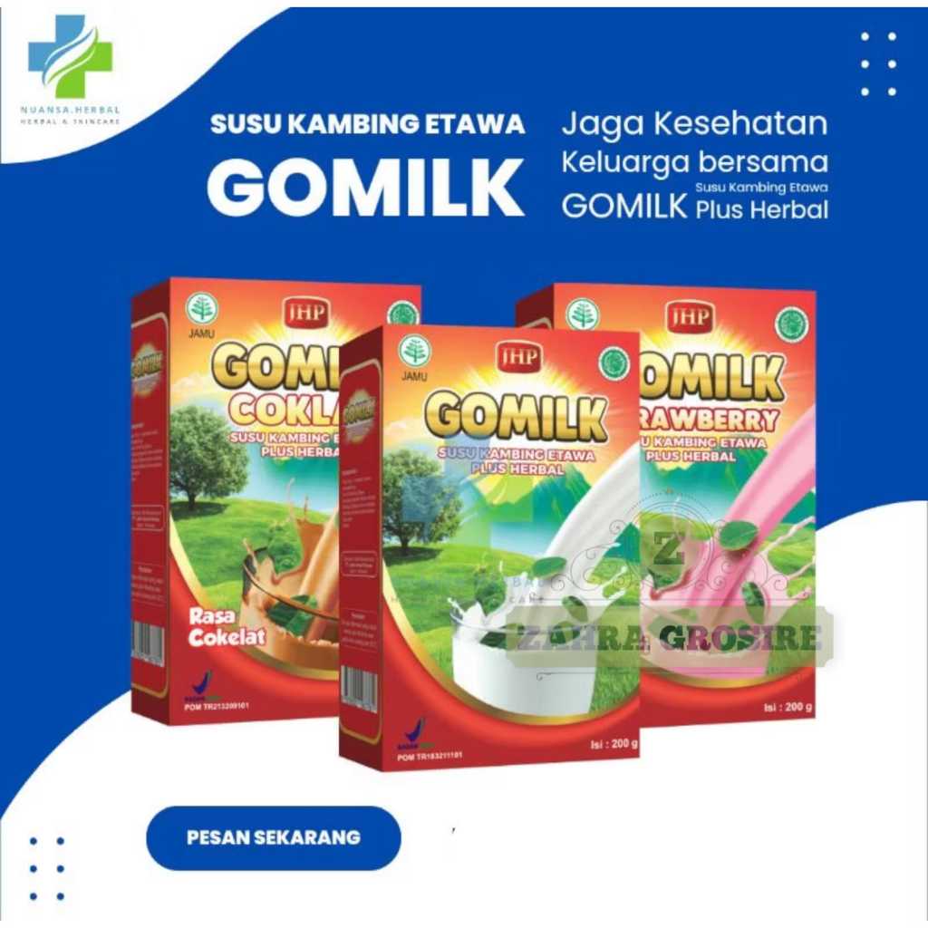

Gomilk Susu Etawa 200gram plus herbal