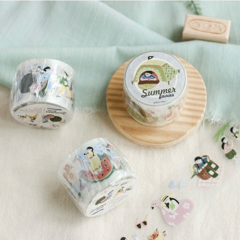 

[Sample per loop] Teayoushop PET Tape with cutting - Spring Summer Autumn Winter Fairies