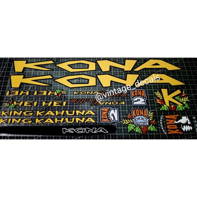 sticker decals sepeda KONA Hei Hei King Kahuna