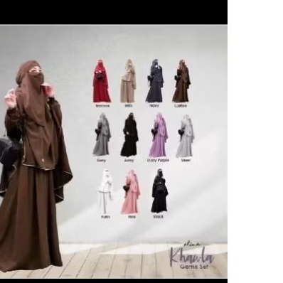 gamis set french khimar preloved Milo S