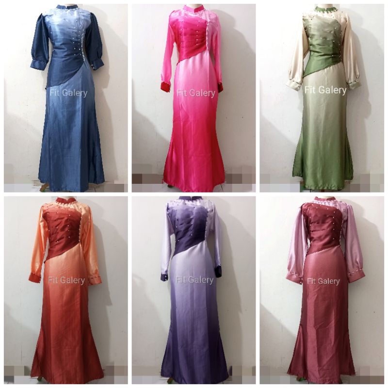 GAMIS PESTA GRADASI MEWAH TERBARU
