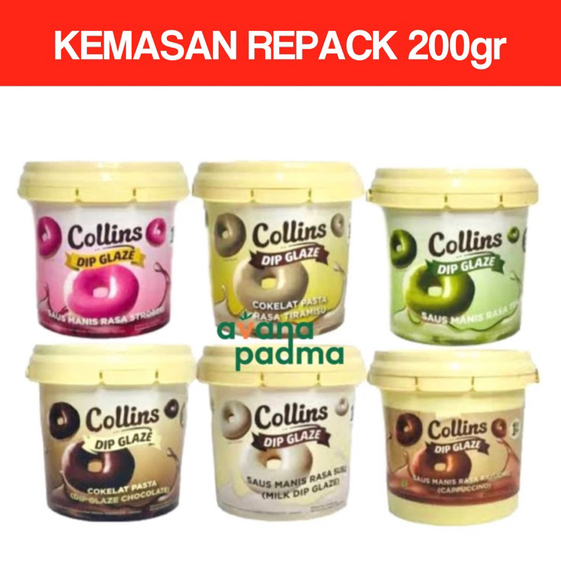 

Collins Dip Glaze (Repack 200g) (9 Varian Rasa)