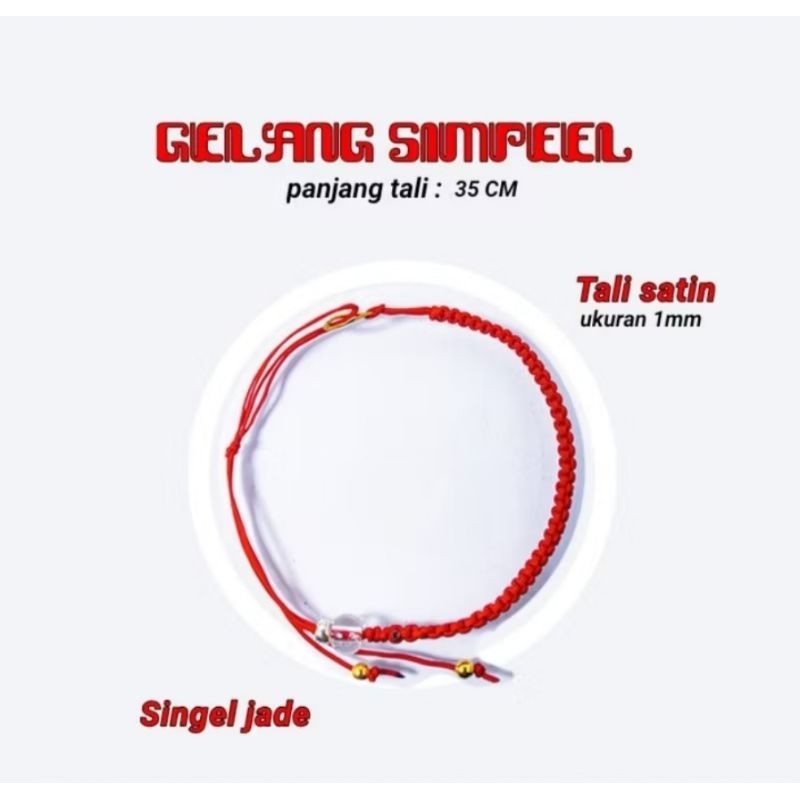 gelang warna merah