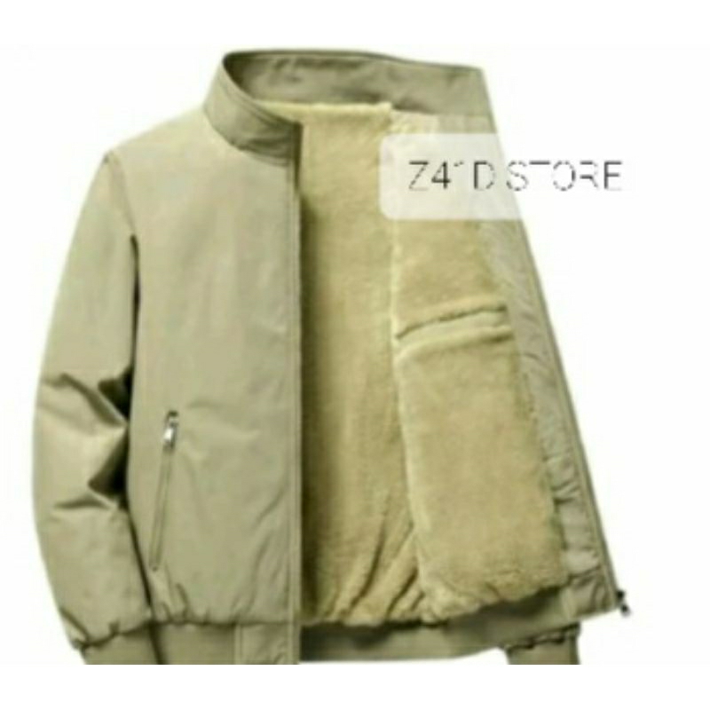 jaket bomber pria hangat/jaket beludru pria keren/ JAKET PRIA TERLARIS