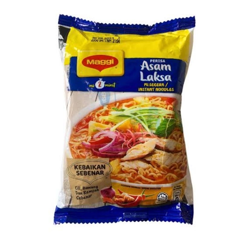 

Mie Instant Maggi Malaysia asam laksa ecer / 1pcs mie maggi asam laksa malaysia