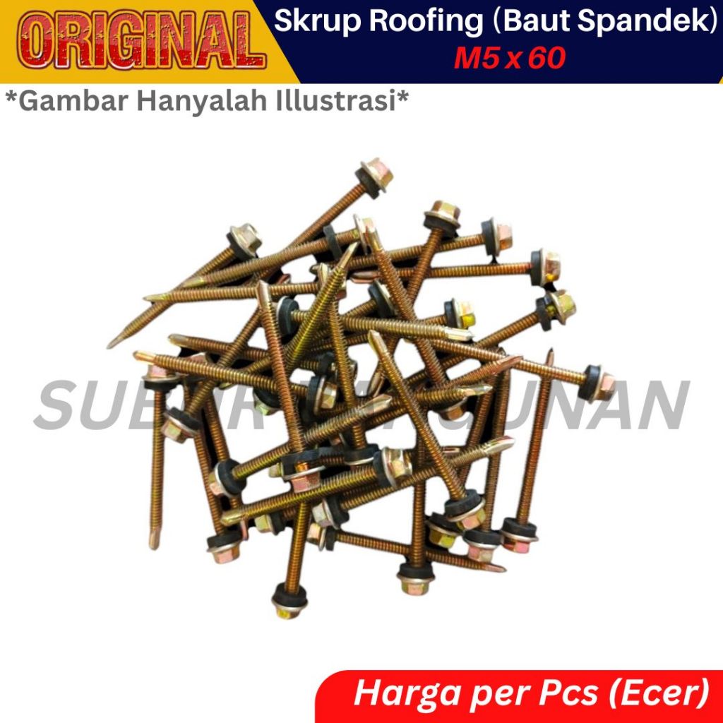 Baut Roofing/ Baut Spandek/ Baut Drilling/ Skrup Spandek 6 CM Eceran