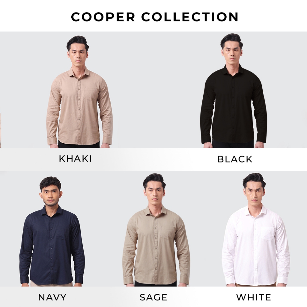MOC Kemeja Lengan Panjang Pria COOPER
