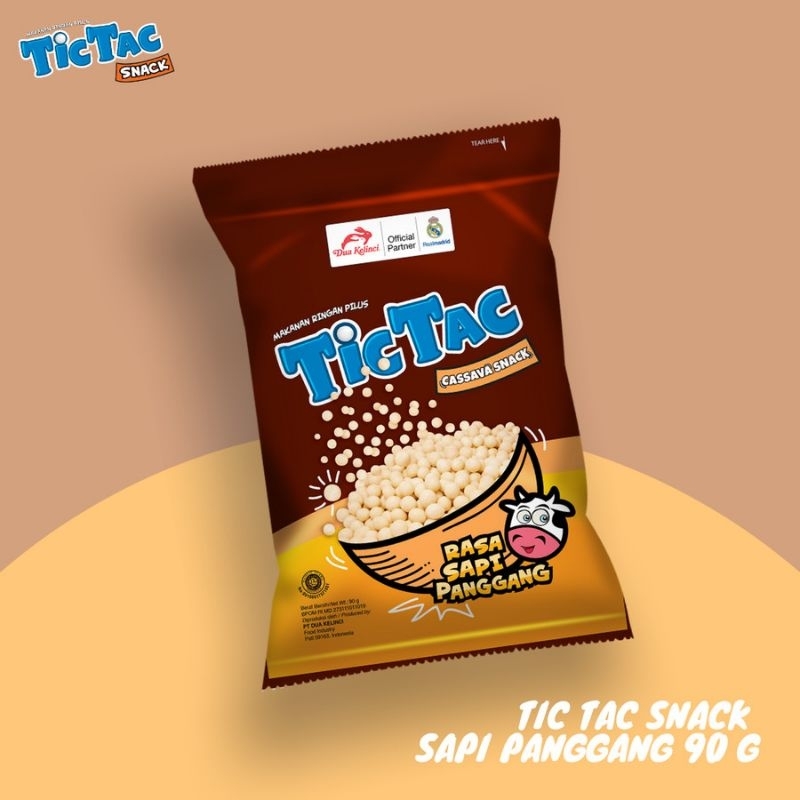 

TICTAC SNACK PILUS GARUDA 90 gram SAPI PANGGANG