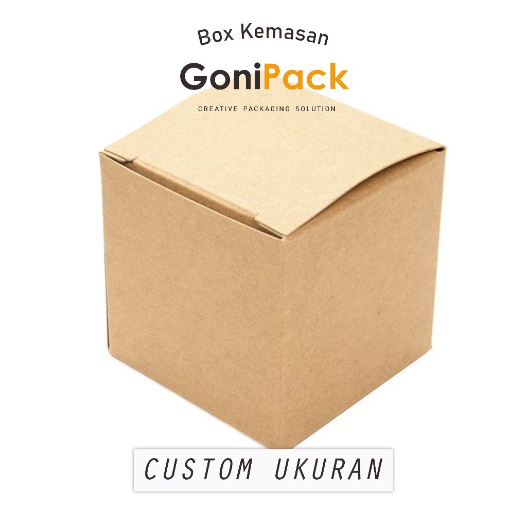 

BOX KEMASAN ART KARTON NON KARDUS KOTAK KEMASAN KRAFT COKLAT