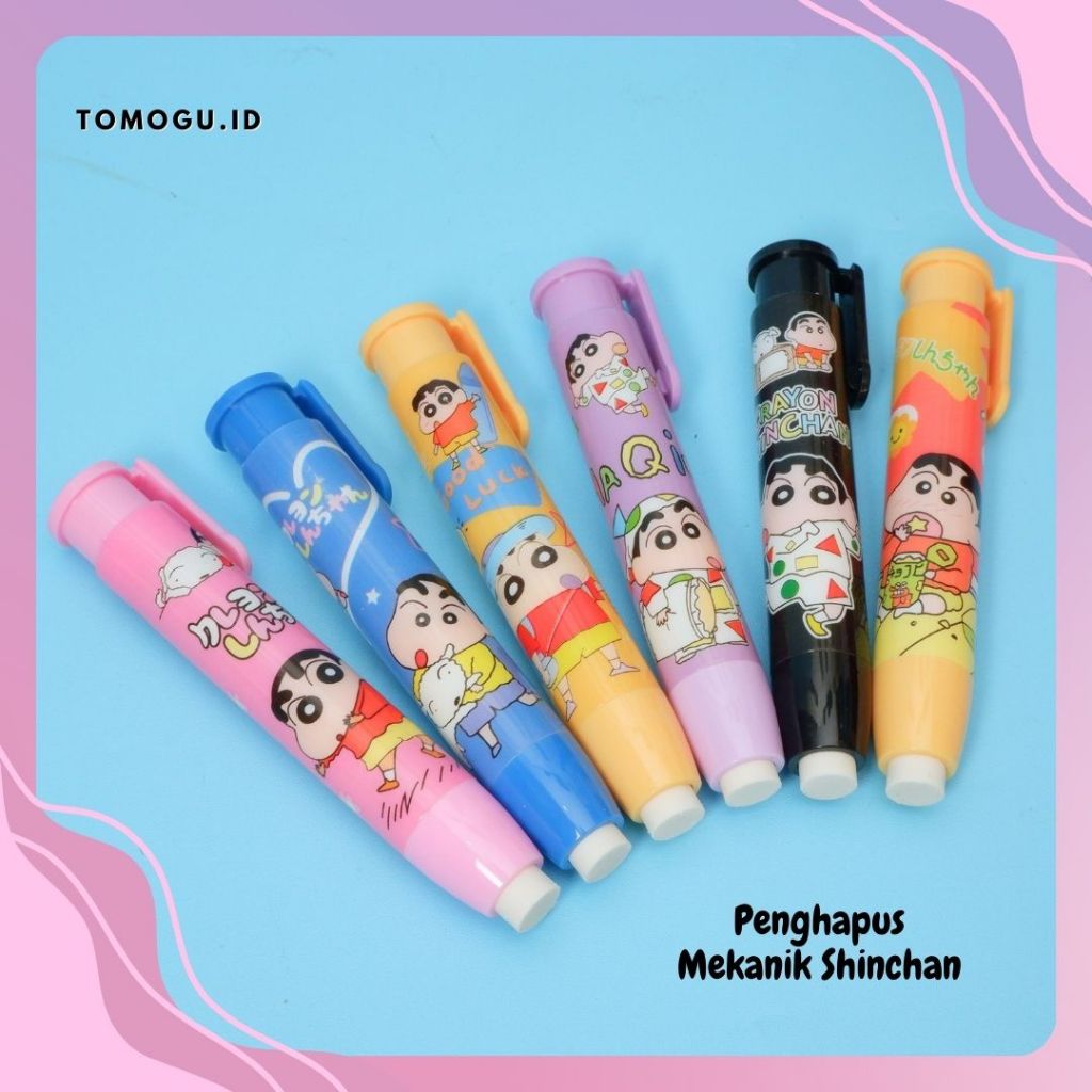 

Penghapus Mekanik Depressible ER-1458 Shinchan Mechanical Eraser Lipstick Hapusan Cetek Lipstik