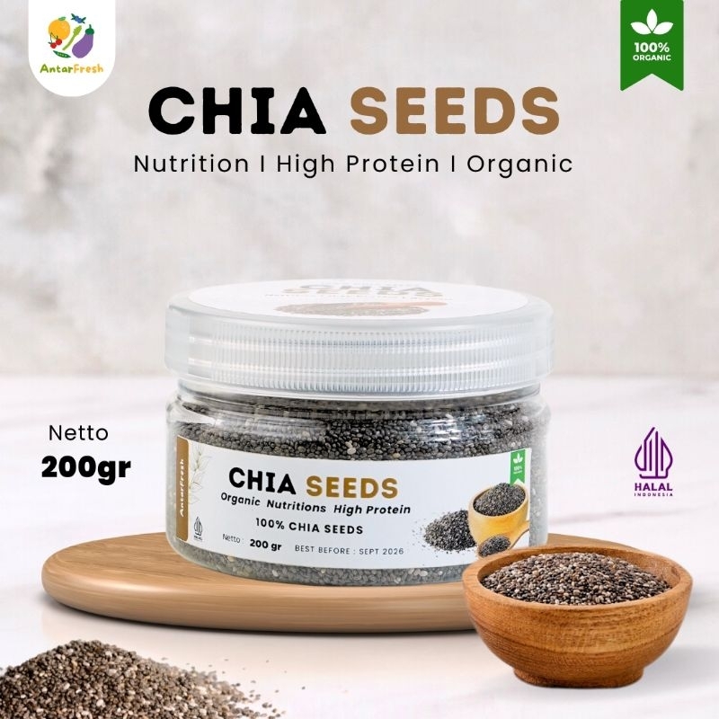 

Chia Seed 200gr Premium Quality / Super Food No GMO