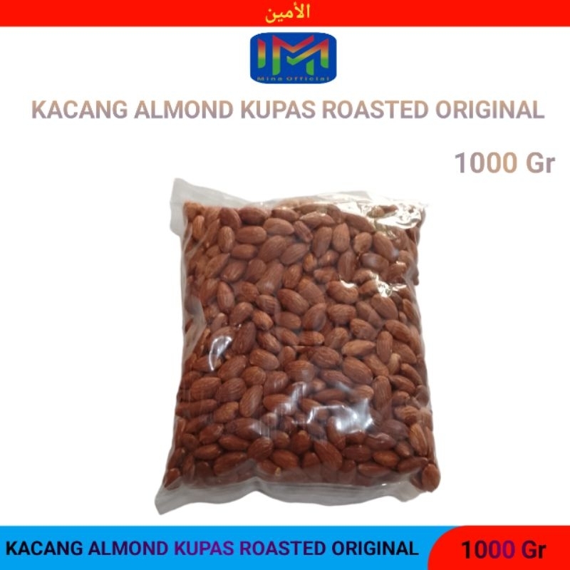 

Kacang Almound Kupas 1 Kg Kacang Almond Panggang Roasted Original