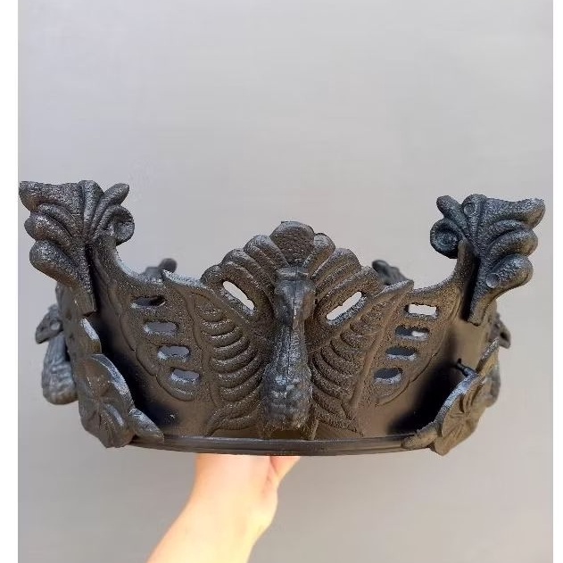 Stock Ready  MAHKOTA SANGKAR BURUNG PERKUTUT KAKI MODEL MERAK  SATU SET