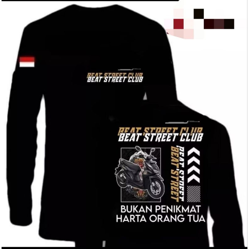 KAOS LENGAN PANJANG MOTOR BEAT STREET CLUB INDONESIA