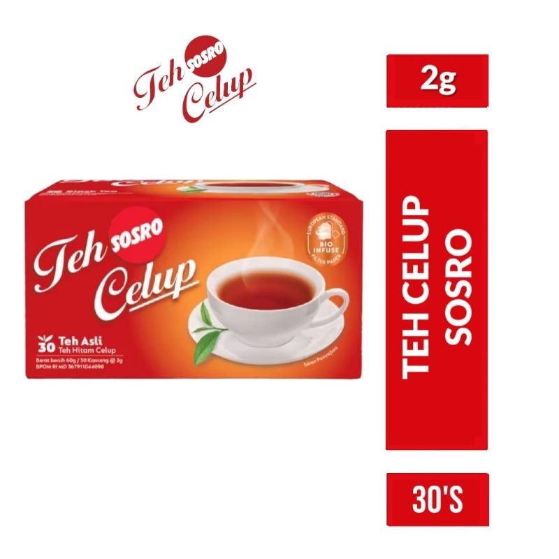 

SOSRO Teh Celup Box 30x2gr / Sosro Teh Celup Box 30 pcs