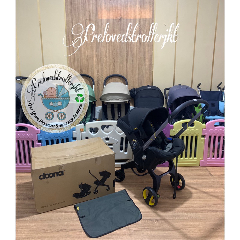 Doona+ nitroblack Stroller preloved 2in1 stroller carseat