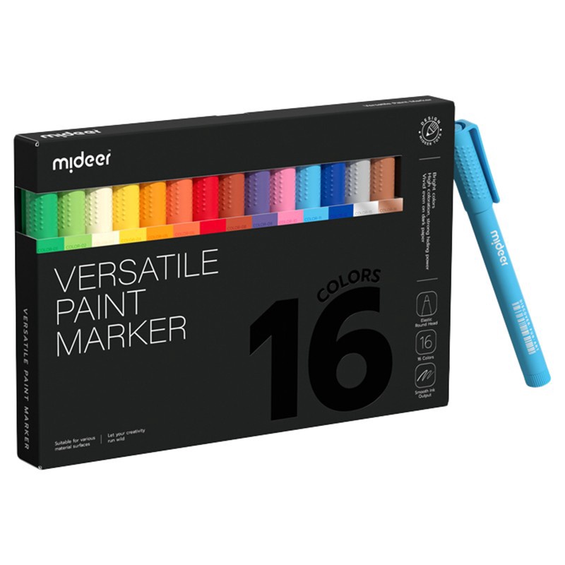 

Diskon Terbaru Mideer Versatile Paint Marker 1 16 Color Washable Spidol Warna Marker Erasable Mewarnai Spidol Warna Serbaguna Hadiah Anak A64