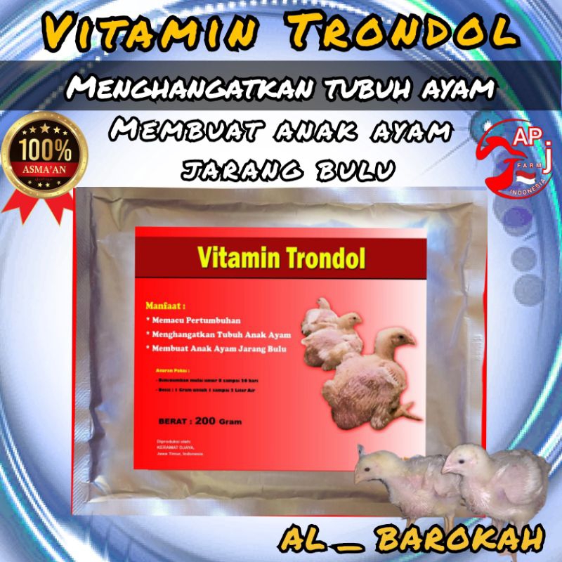 vitamin ayam,VIT.TRONDOL,#vitamin trondol#vitamint ayam broiler pejantan joper dan unggas