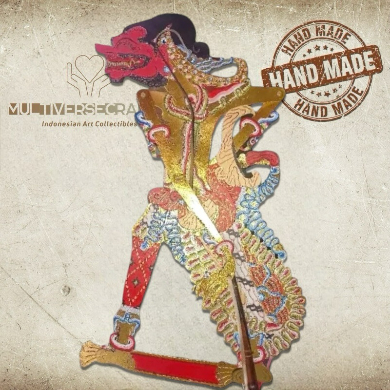 Wayang Alusan Kulit Kerbau Asli Wayang Kulit Cakil Grade A Kualitas Alusan Standar Dalang