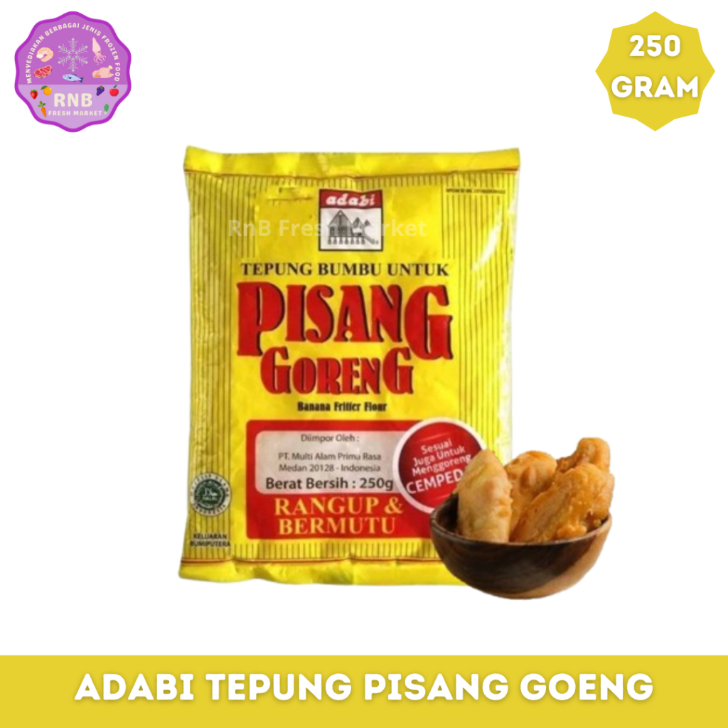 

Adabi Tepung Bumbu Pisang Goreng Netto 250 Gram