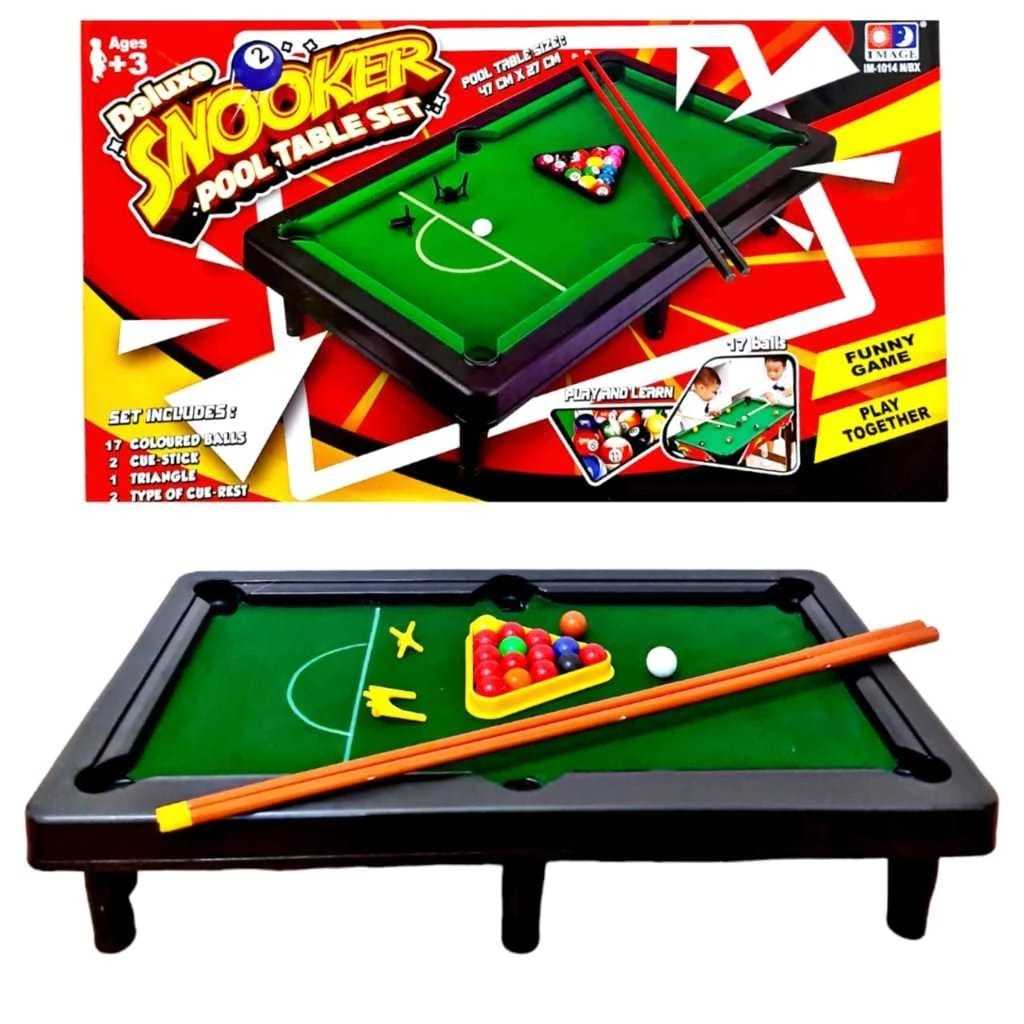 DELUXE SNOOKER POOL TABLE SET MEJA BILLIARD MINI