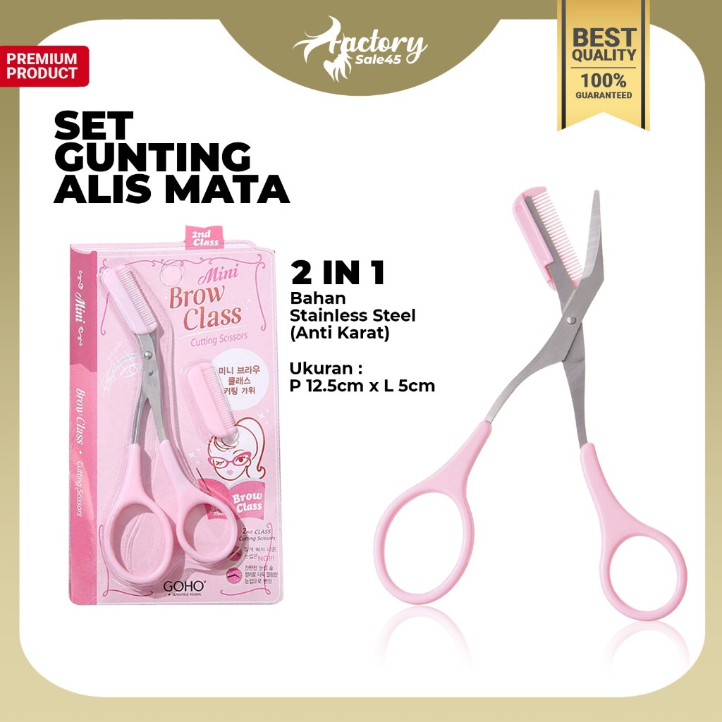 FACTORYSALE45 - Set Gunting Alis Pisau Alis Pencukur Alis Silet Alis Alat Merapikan Alis & Bulu Mata