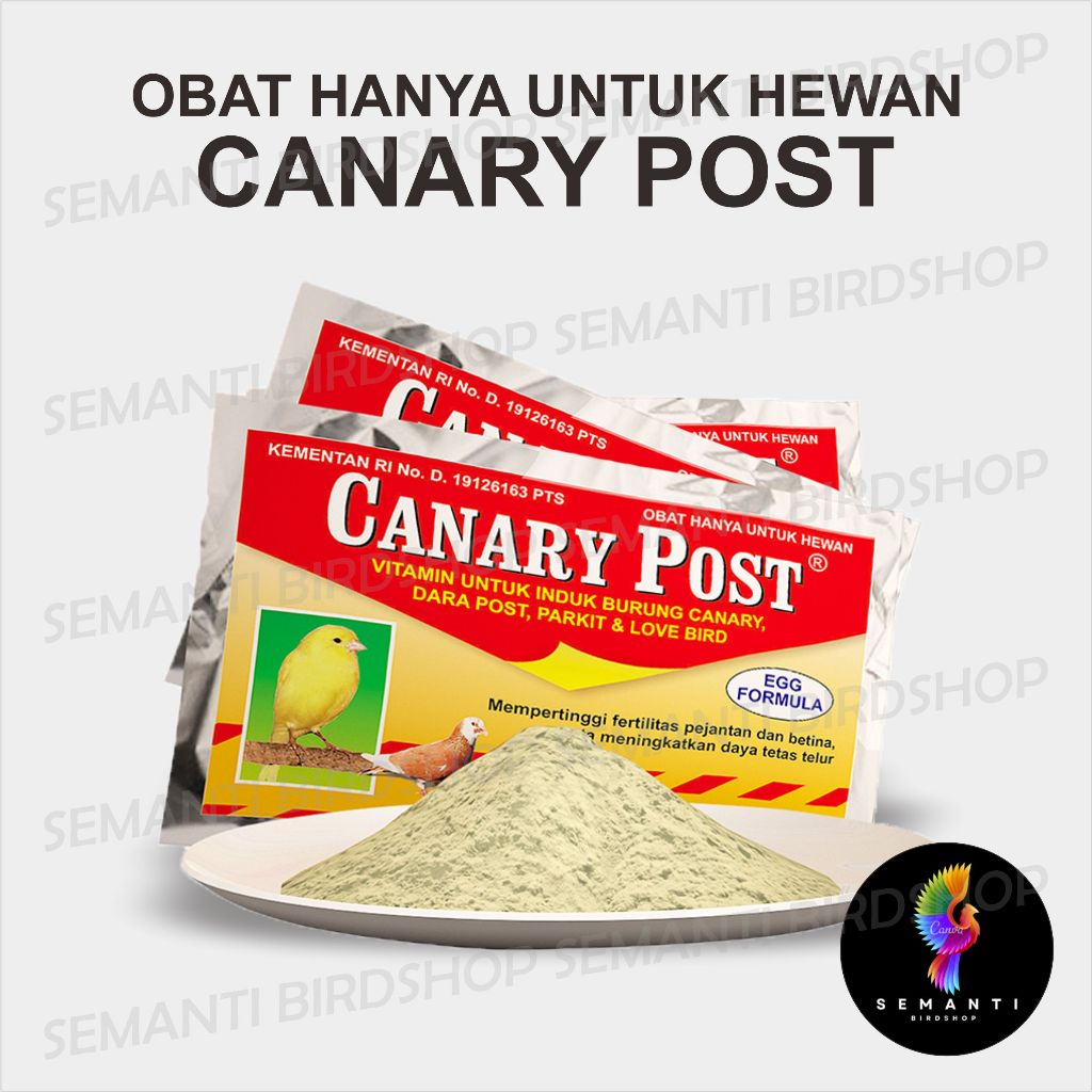 JUAL CANARY POST CANARI KENARI POS 10 GRAM EKA FARMA VITAMIN OBAT TERNAK BURUNG KENARI