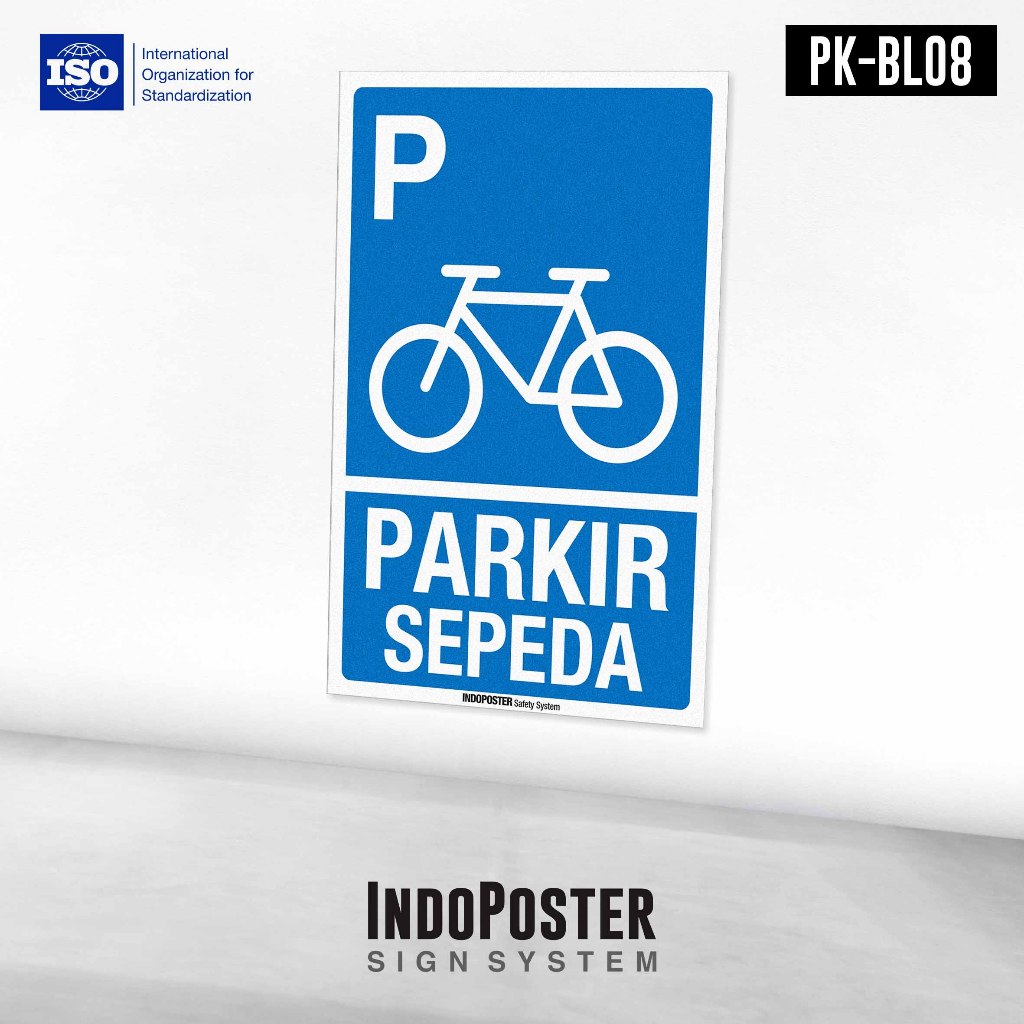

Stiker Safety Sign Rambu K3 ISO Parkir Sepeda