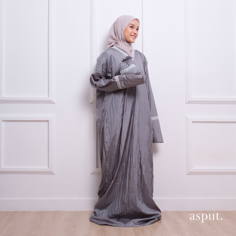 ASPUT - Eleanor Blue Grey Mukena Abaya Parasut