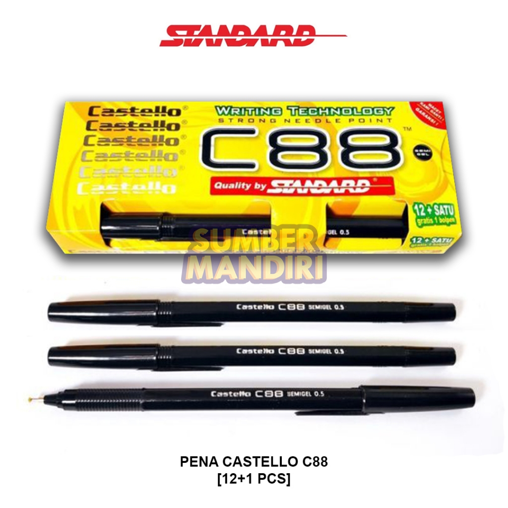 

Ball Pen Pulpen Pena STANDARD C88 0.5 mm [12+1 PCS]
