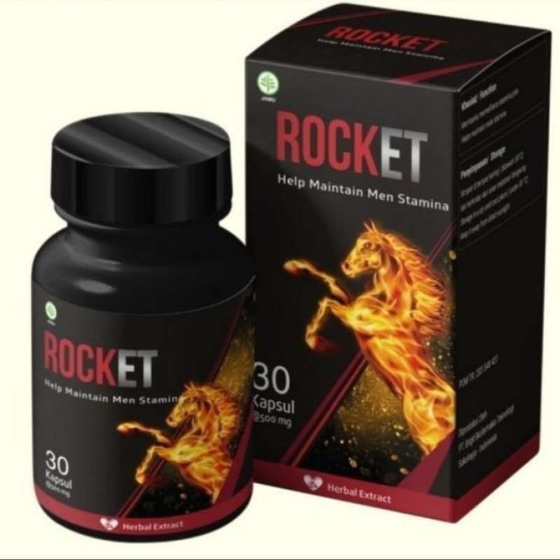 ROCKET Asli Obat Herbal Menambah Stamina Pria Rocket Original Suplemen Vitamin Pria Obat Rocket Asli