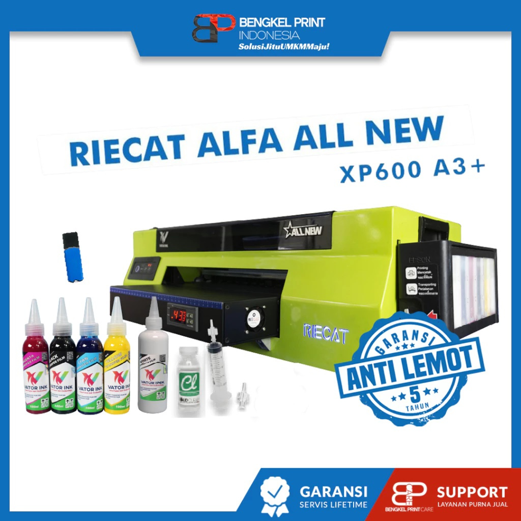 Paket Usaha Sablon DTF | Paket Mesin Riecat Alfa All New