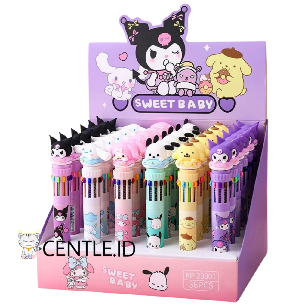 

PULPEN 10 WARNA WARNI SANRIO ALAT TULIS SEKOLAH LUCU TERMURAH COD KADO UNIK