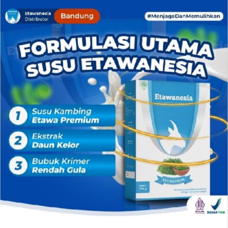 

(PAKET 5 BOX) susu kambing etawa - etawanesia Original susu kambing etawa Platinum+ekstrak moringa