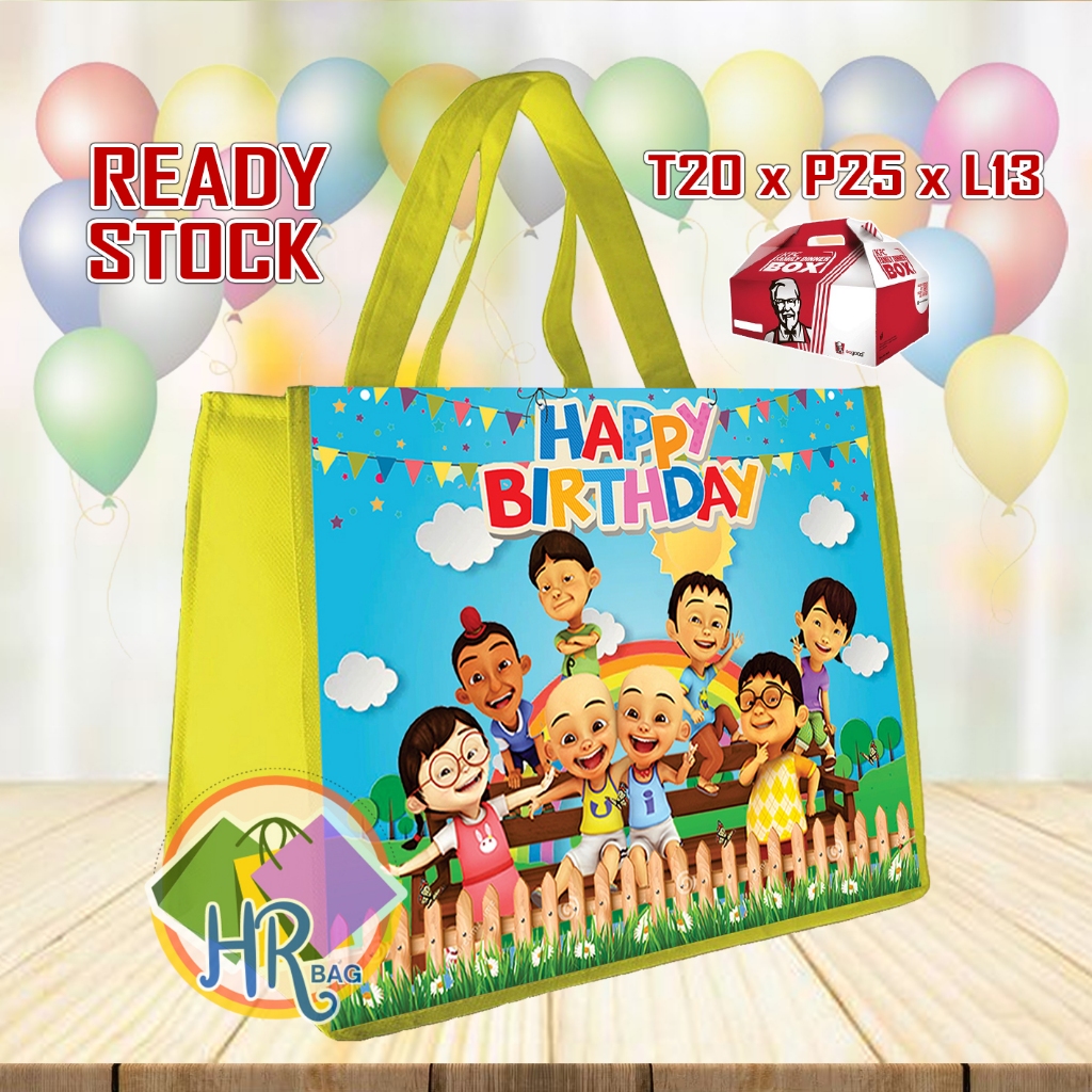 

READY STOK Tas Ulang Tahun Upin Ipin / Tas Ultah Ukuran KFC Snack / Tas Ultah Terlaris / Tas Ulang Tahun Anak / Goodie Bag Bingkisan Souvenir Anak Landscape 20x25x13