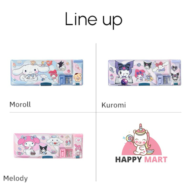 

Jual Produk Kotak pensil MAGNET GLITTER HOLO motif kuromi / cinnamoroll / melody ''