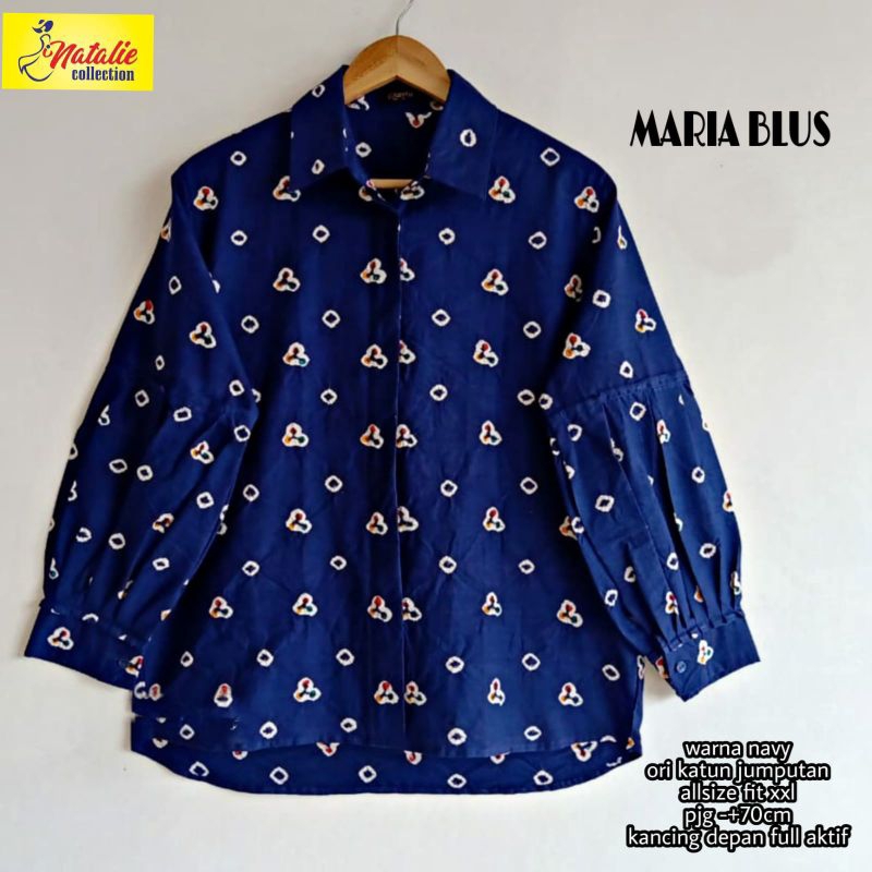 Maria blouse jumputan ori batik solo