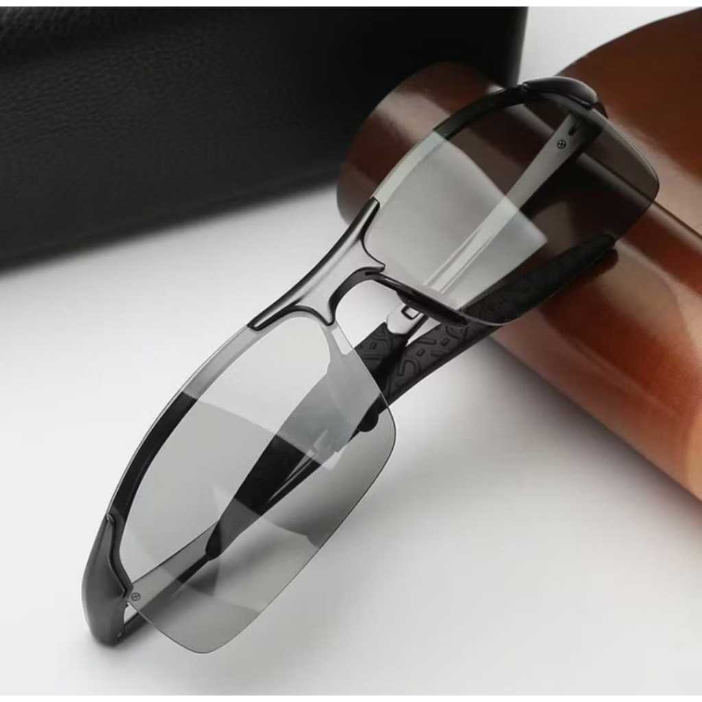 Kacamata photocromic polarized pria kacamata hitam pria uv400