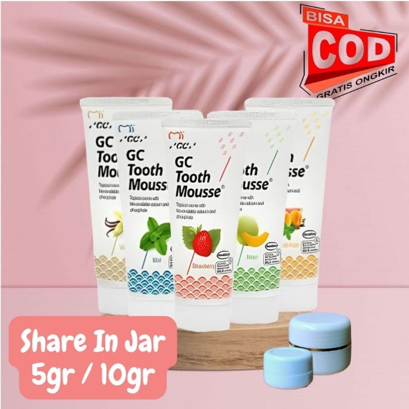 GC Tooth Mouse Share in Jar 10 gram free spatula